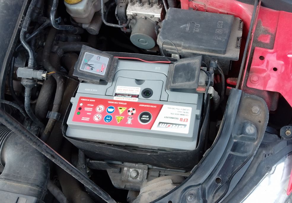 Akumulator zamontowany w Skoda Rapid 1.2 tsi benzyna 2017 rok